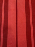 Cherry Red Stripe Irridescent Silk Dupion