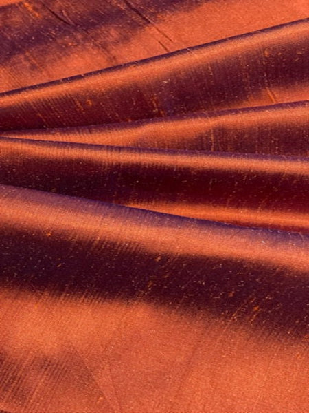 Rust Color Silk Deadstock Silk