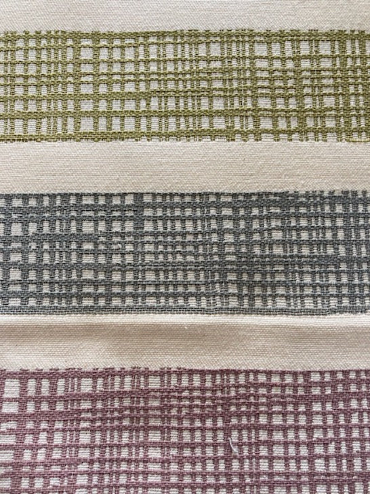 Lime/Grey/Slate/Mauve Basket Weave Effect , with FR Finish