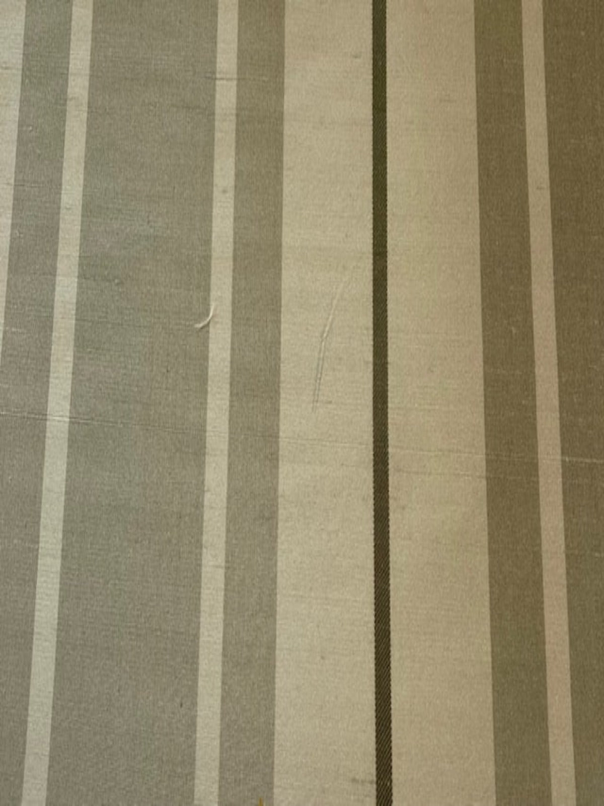 Pastel Sage Green Stripe Silk Dupion