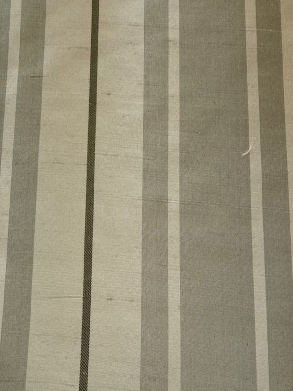 Pastel Sage Green Stripe Silk Dupion