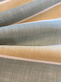 Mustard/Sage Green Stripe. Stripes run along the fabric