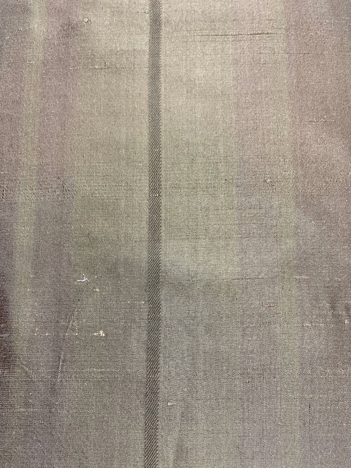 Sand with a Hint of Red on Silk Dupion Stripe