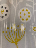 Mustard on Light Grey Seed Print on PVC Coated Cotton