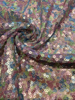 Pastel Multi Coloured Allover Sequin&nbsp;