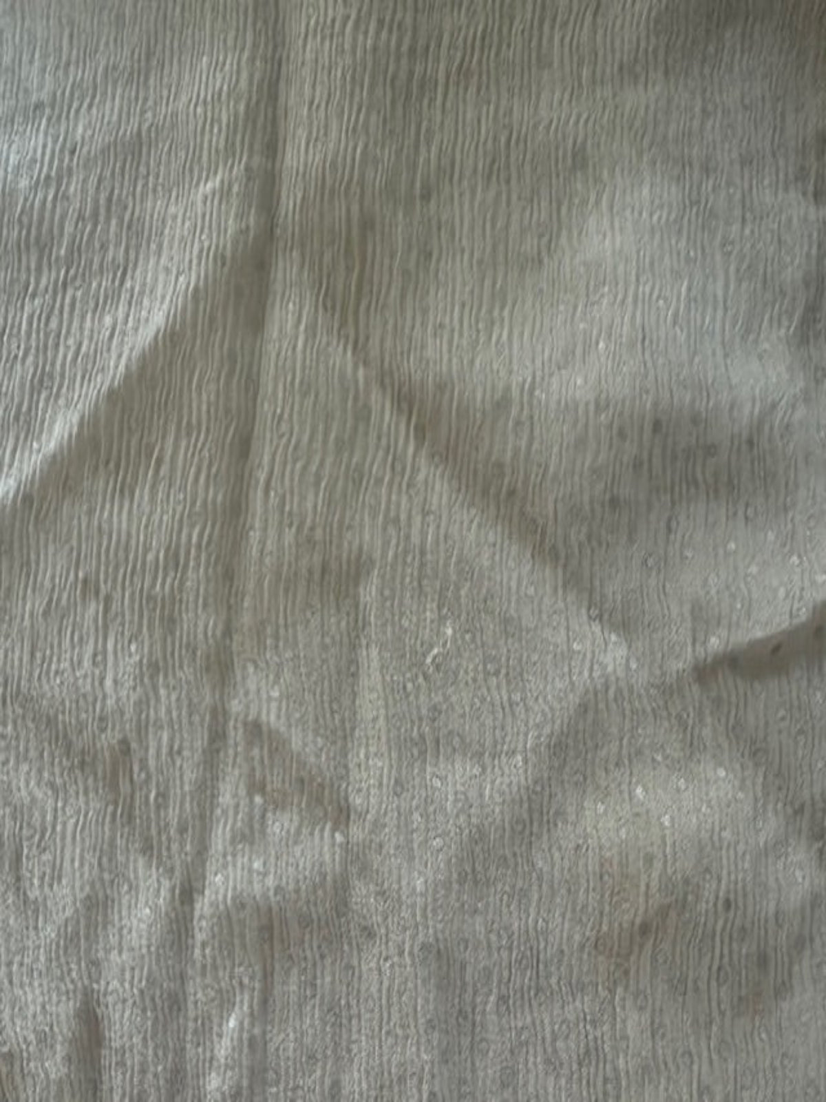 Silver dot on Light Grey Yoryu Silk Chiffon