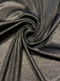 Silver Foil Print Glitter effect on Black Knit