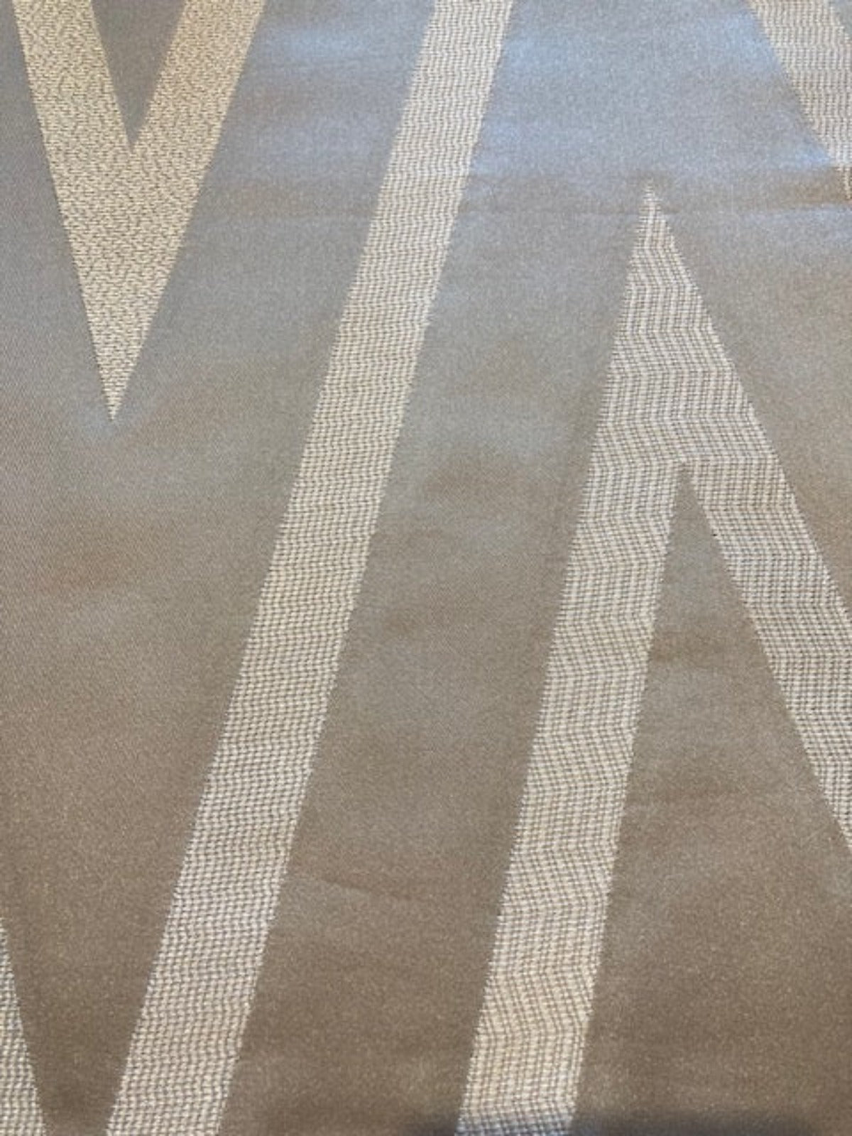 Silver Zig Zag Jacquard