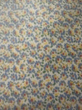 Sky & Lemon Floral on Cotton Poplin