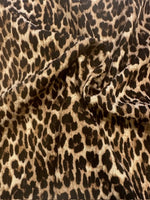Brown Crepe Leopard Print