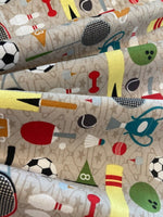 Multi Sports on Cotton Poplin