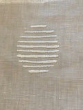 Slatted Globe Embroidery on Natural Light Weight Linen