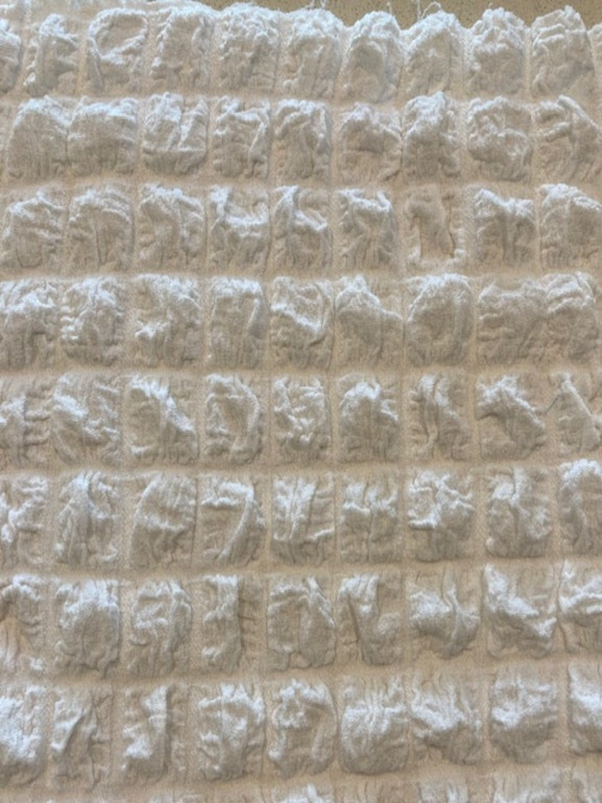 Ivory 2.5cm Check Seersucker