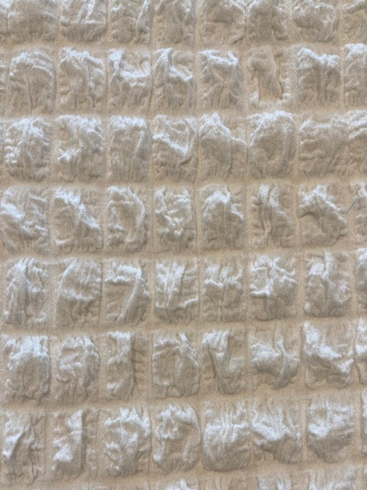 Ivory 2.5cm Check Seersucker