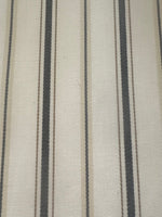 Black/Beige Stripe on Cotton Furnishing