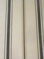 Black/Beige Stripe on Cotton Furnishing