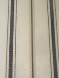 Black/Beige Stripe on Cotton Furnishing