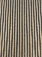 Black/Dull Gold Woven Stripe