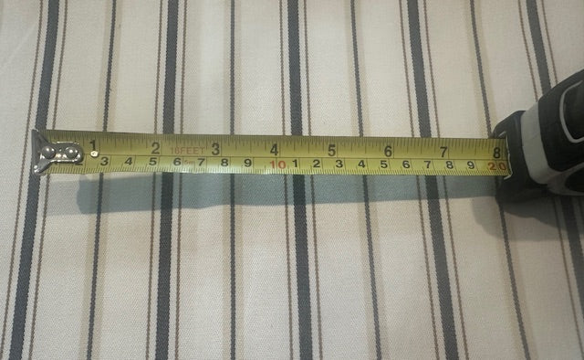 Black/Beige Stripe on Cotton Furnishing