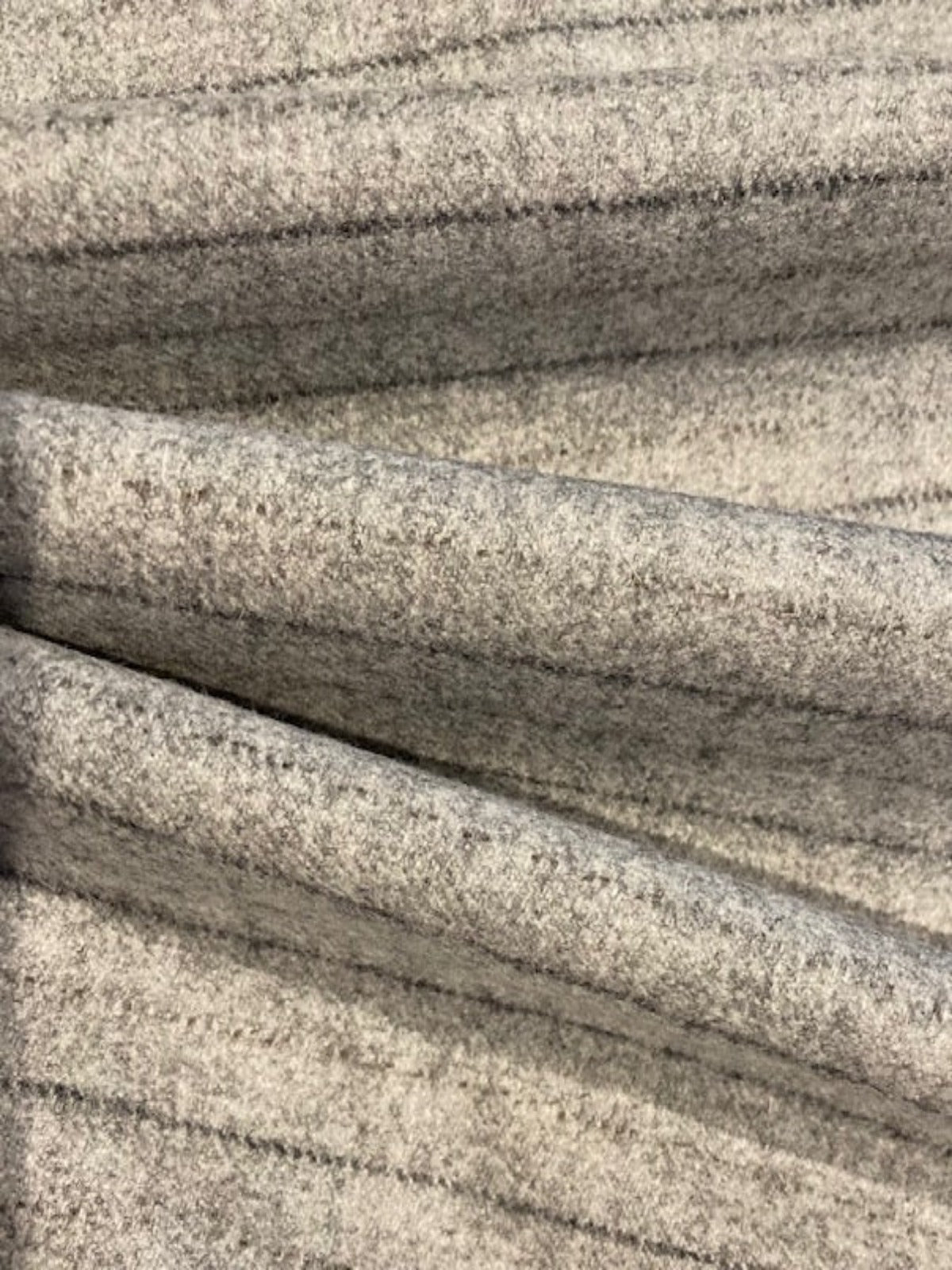 Pinstripe on Light Grey Felt