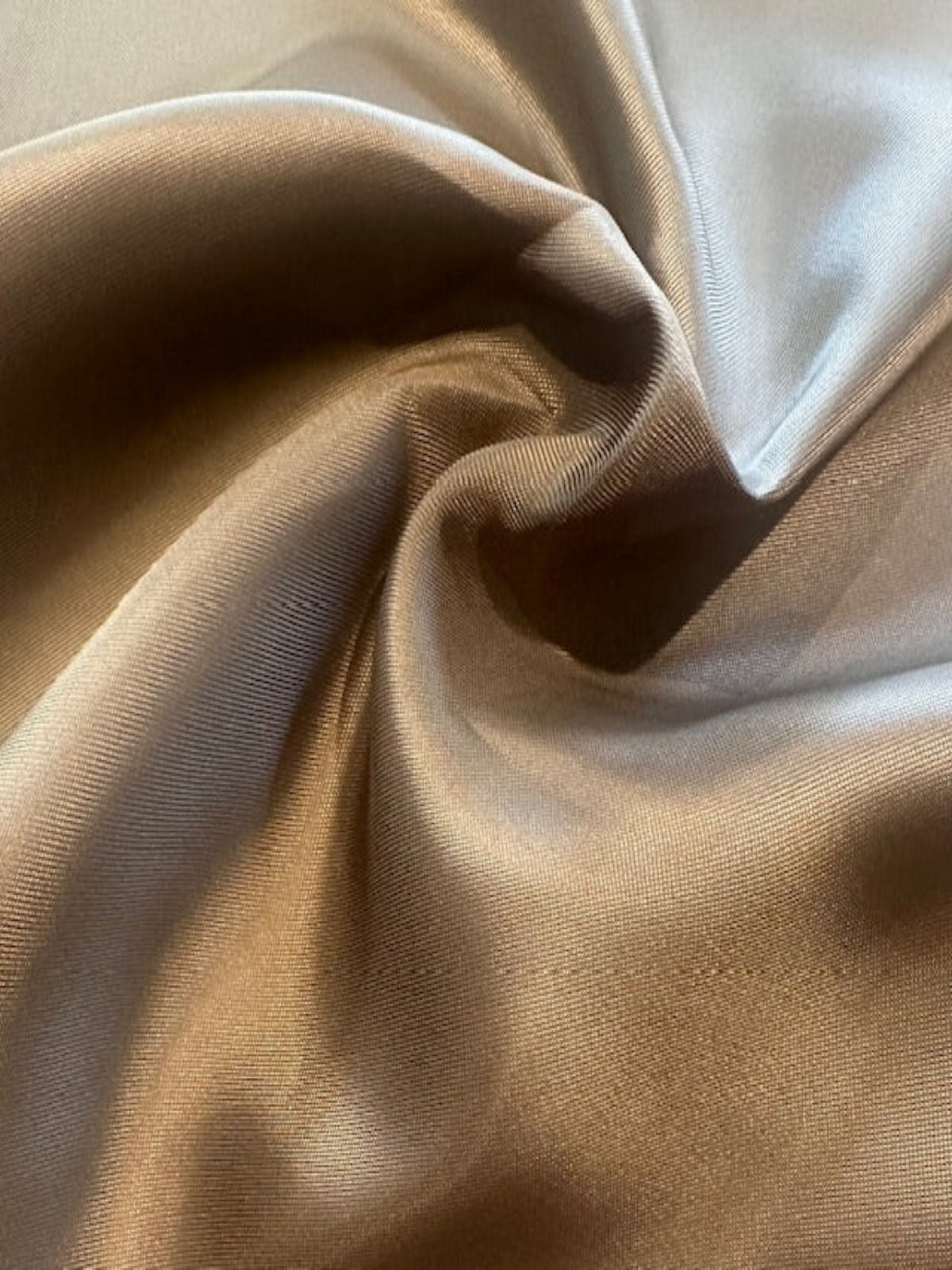 Taupe Twill Silky Satin Lining