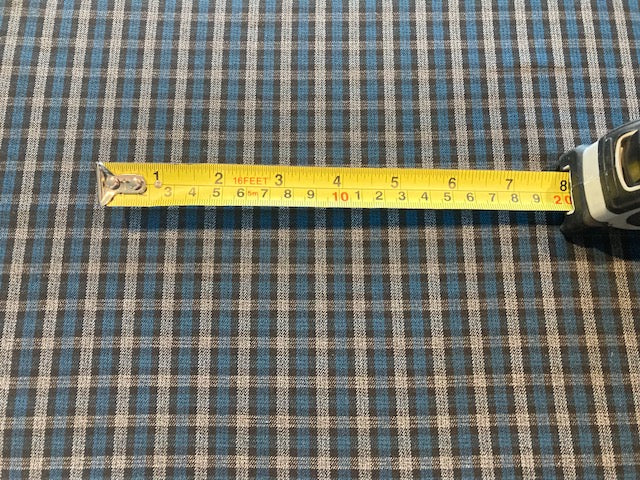 Teal/Grey Suiting Weight with One Way Stretch