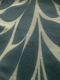 Teal Leaf Damask, Silk Mix