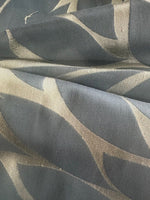 Teal Leaf Damask, Silk Mix
