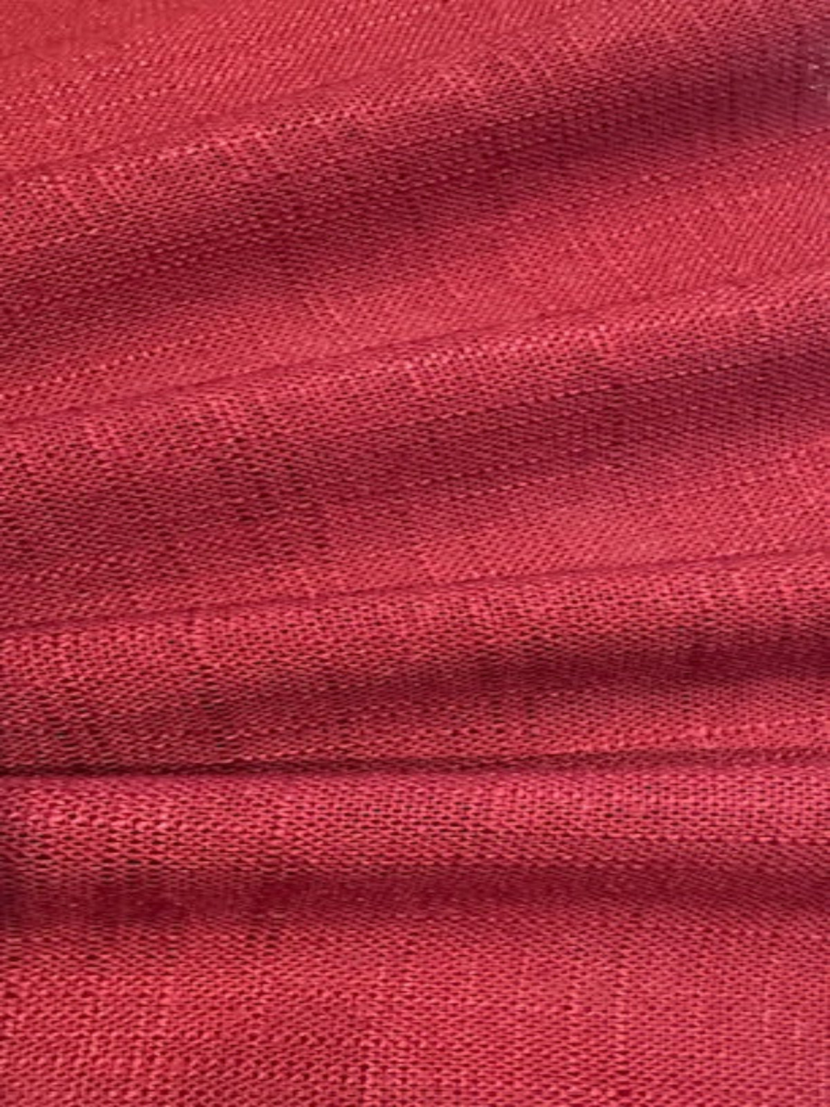 Terracotta Linen/Viscose Mix, Slubbed Look