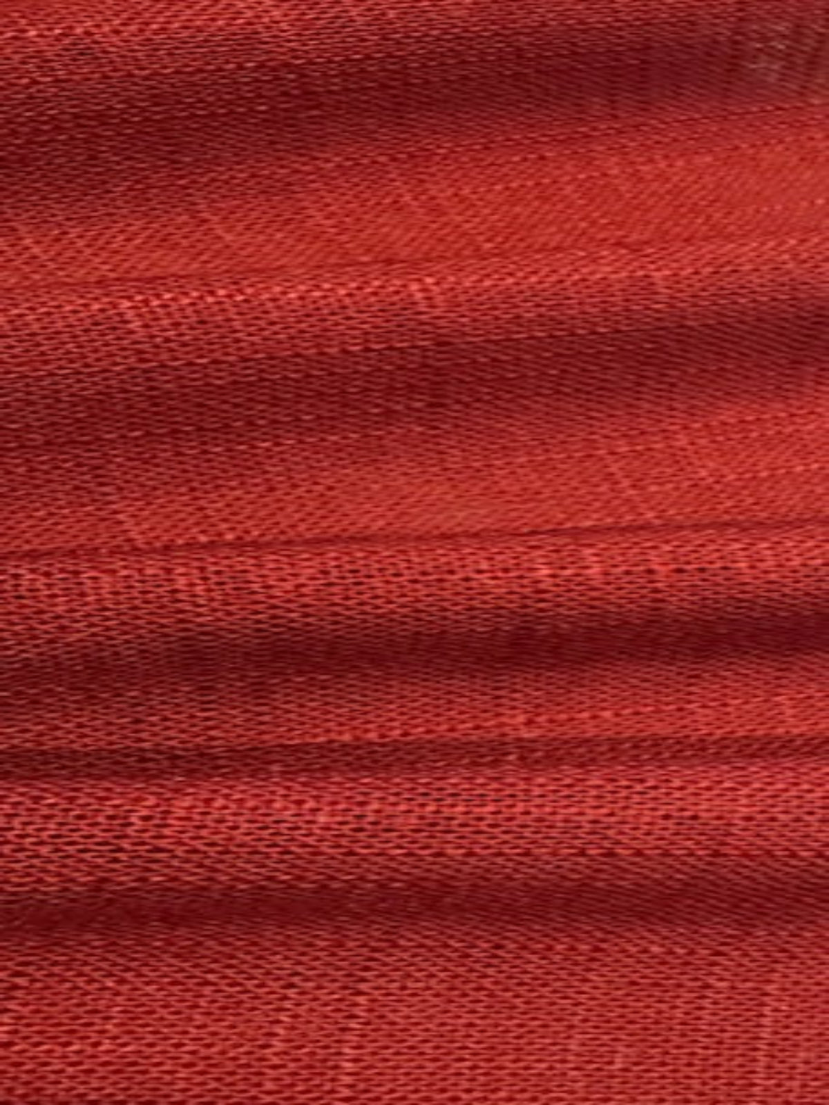 Terracotta Linen/Viscose Mix, Slubbed Look