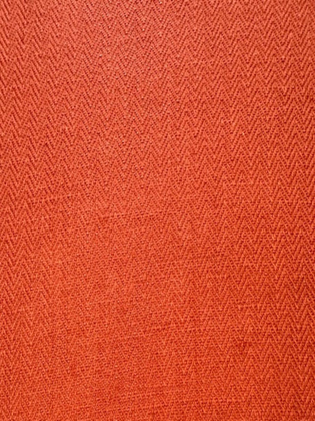 Terracotta Herringbone Linen/Cotton