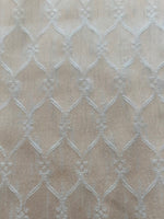 Pale Duck Egg/Pale Gold Trellis Jacquard