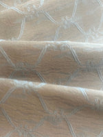 Pale Duck Egg/Pale Gold Trellis Jacquard