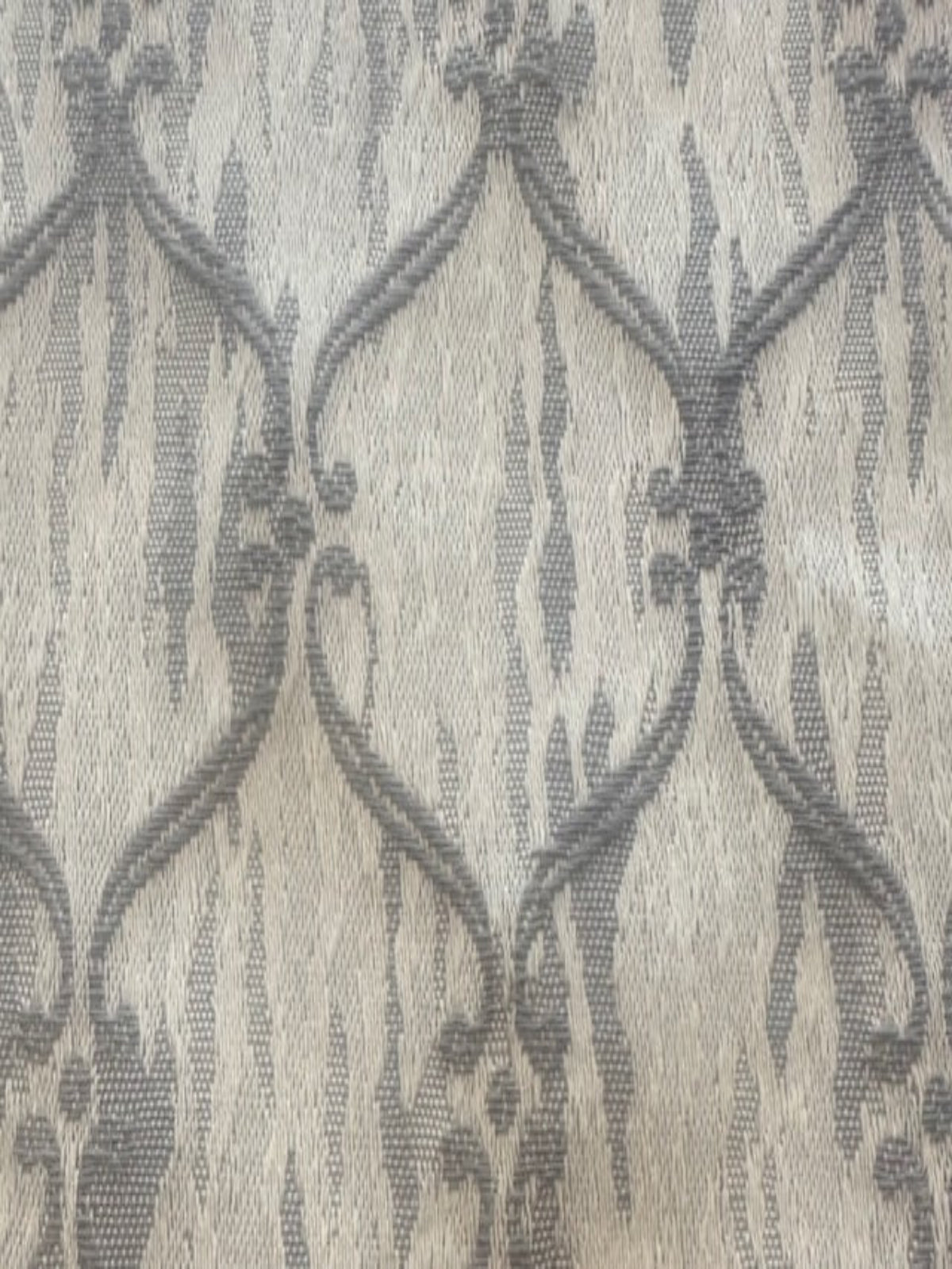 Steel Grey Trellis Jacquard