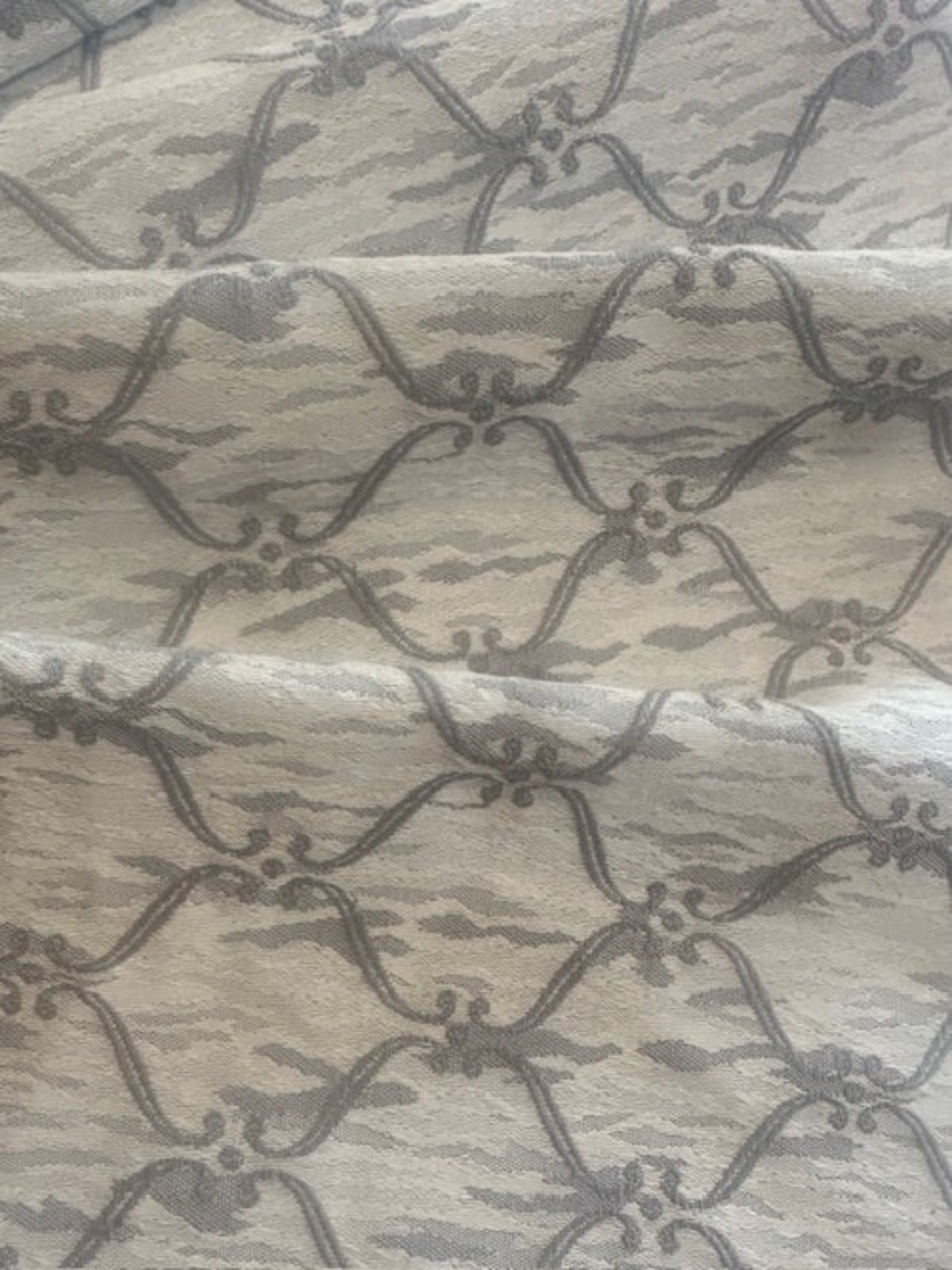 Steel Grey Trellis Jacquard