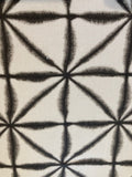 Charcoal Geometric Triangles in a Square Cotton Furnishing "Studio G - Nusa"