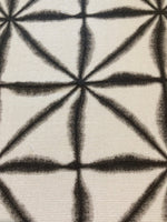 Charcoal Geometric Triangles in a Square Cotton Furnishing "Studio G - Nusa"