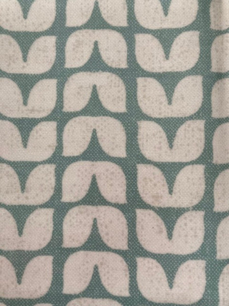 Sage Green Abstract Tulip on PVC Coated Cotton