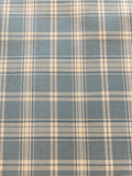 Green Turquoise Check on a Taffeta Silk