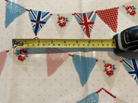 Blue Union Jack Bunting on PVC Coated Cotton