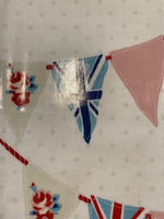 Blue Union Jack Bunting on PVC Coated Cotton