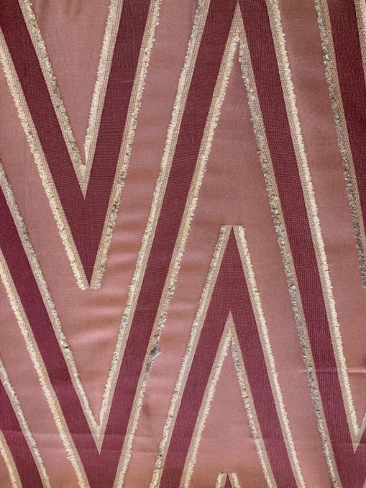 Bright Purple Large Scale Chevron Jacquard " Harlequin - Morika"