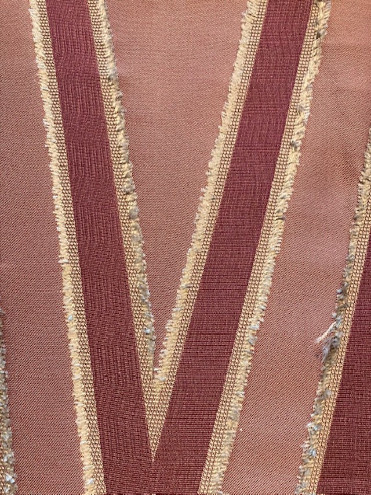 Bright Purple Large Scale Chevron Jacquard " Harlequin - Morika"