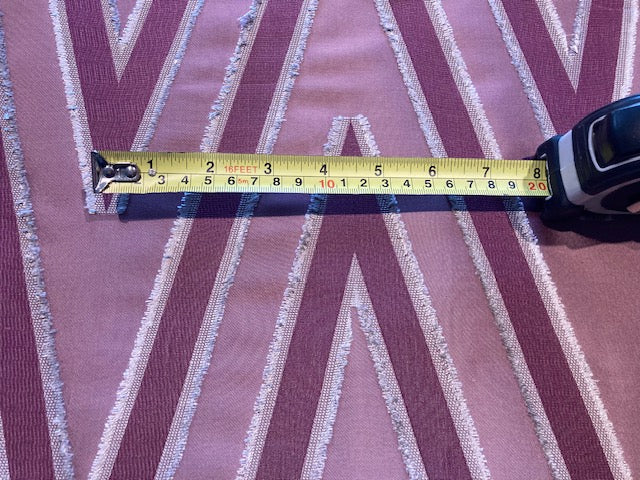 Bright Purple Large Scale Chevron Jacquard " Harlequin - Morika"