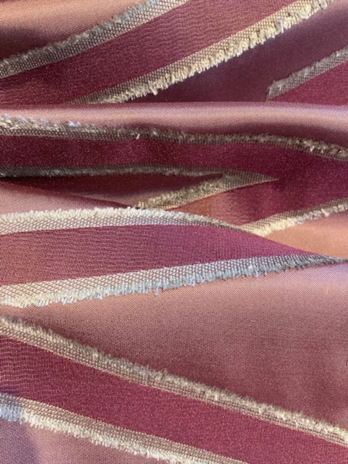 Bright Purple Large Scale Chevron Jacquard " Harlequin - Morika"