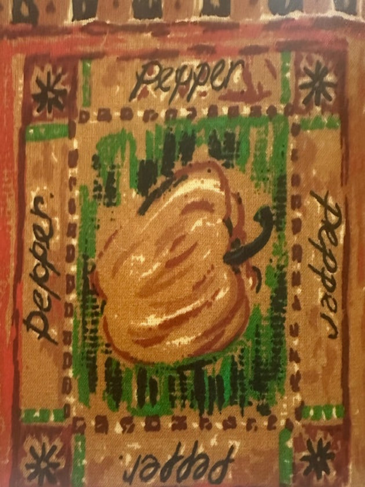 Vegetable Themed PVC Coated Cotton