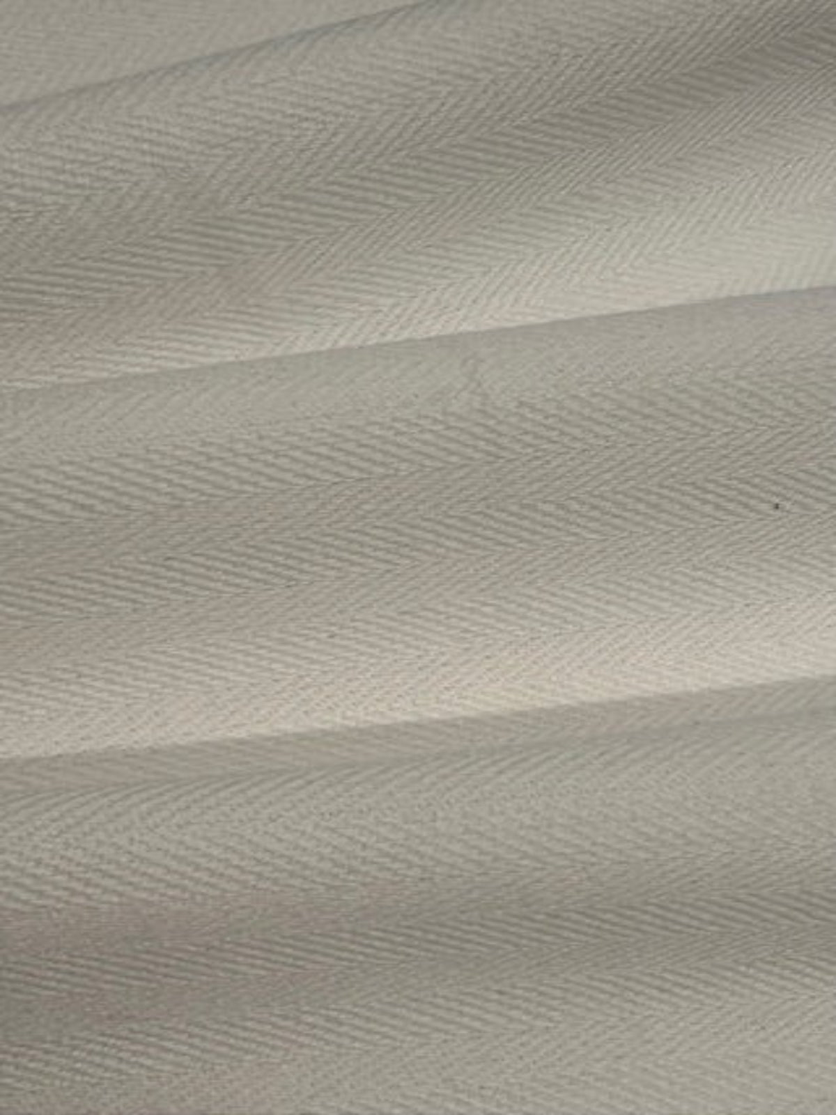 Off White Herringbone Linen/Cotton Mix