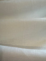 Off White Open Weave Linen with Slubs, Soft Handle