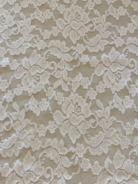 Ivory Stretch Lace