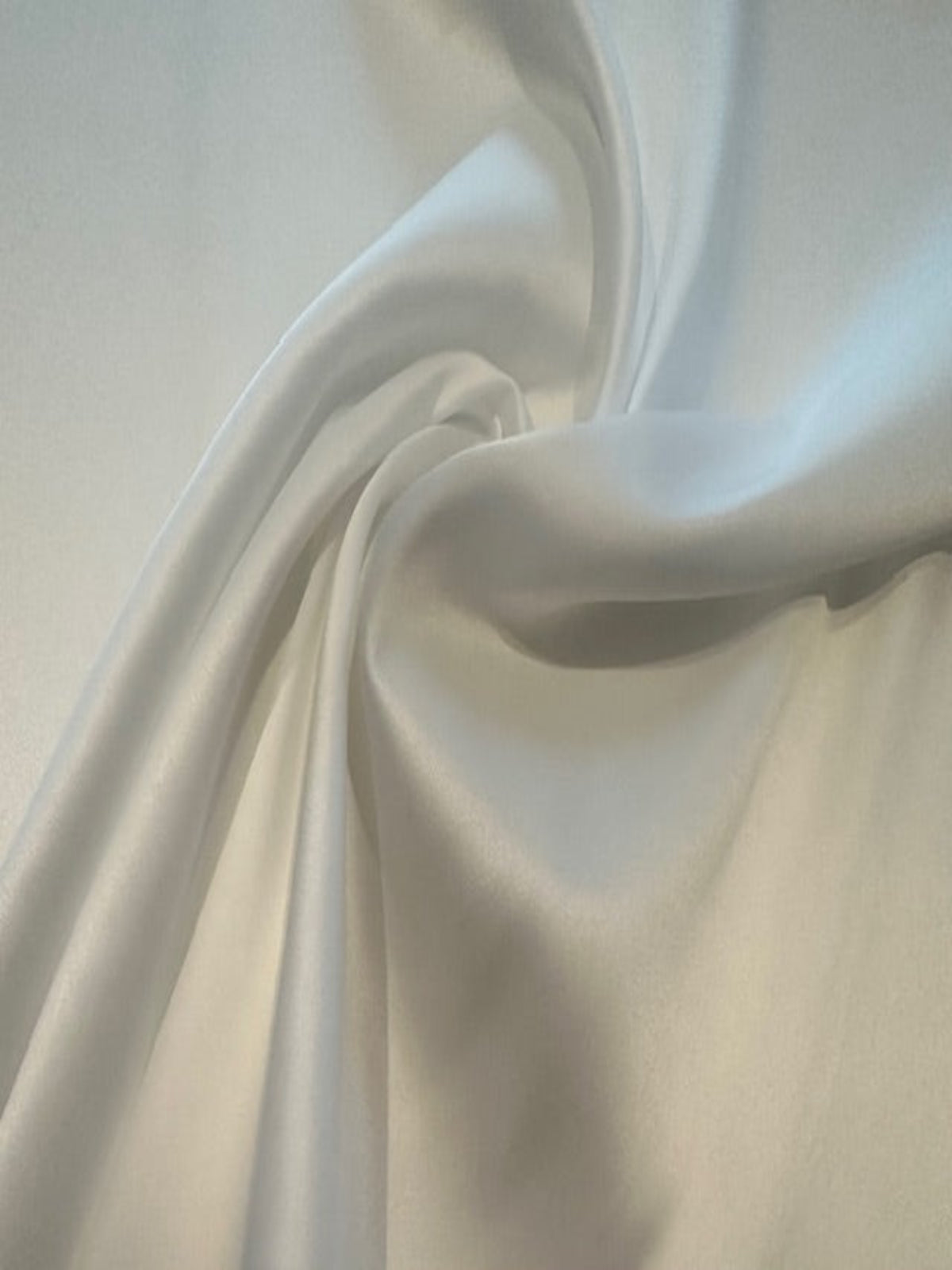 White Satin Lining with Stretch & Recycled Polyester Yarn